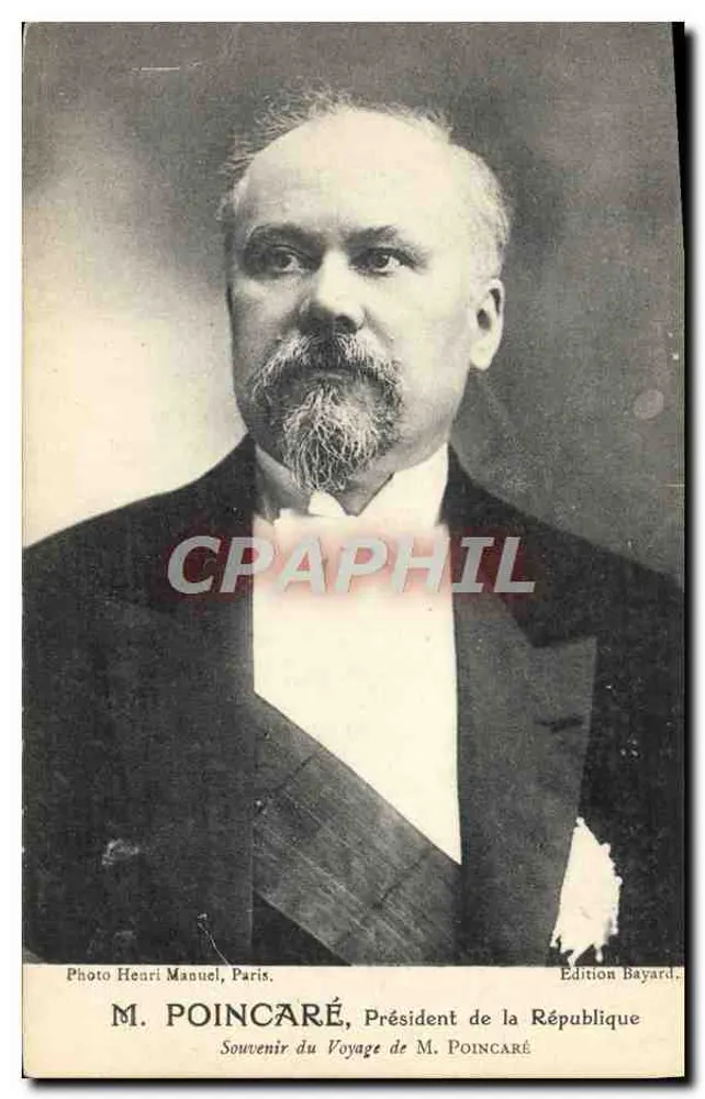 Herr Poincaré, Präsident der Republik — Erinnerung an die Reise — Edition Bayard - Vorderseite