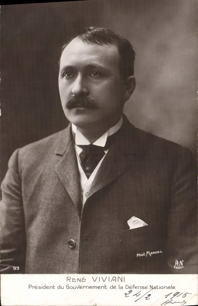 René Viviani — Offizielles Portrait — Fot. Manuel, Paris, N° 99 - Vorderseite