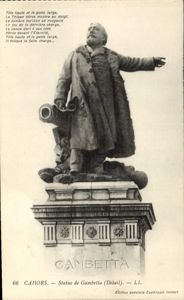 काहोर्स — गंबेट्टा की प्रतिमा (विवरण) — विशेष संस्करण ईफ्रासी इमबर्ट - आगे