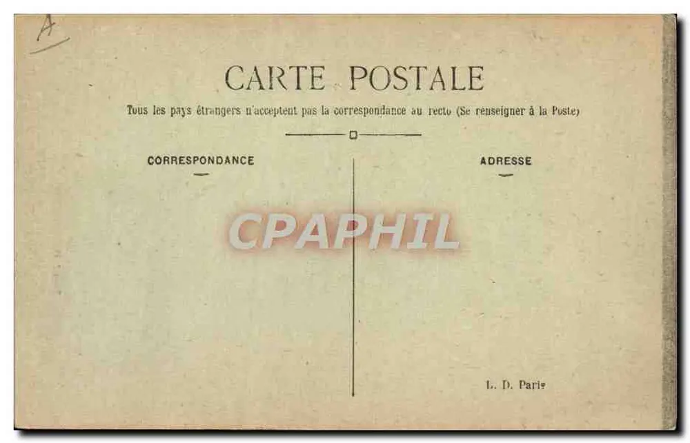 Paul Deschanel — Präsident der Republik — Gewählt am 17. Januar — L. D. Paris - Rückseite