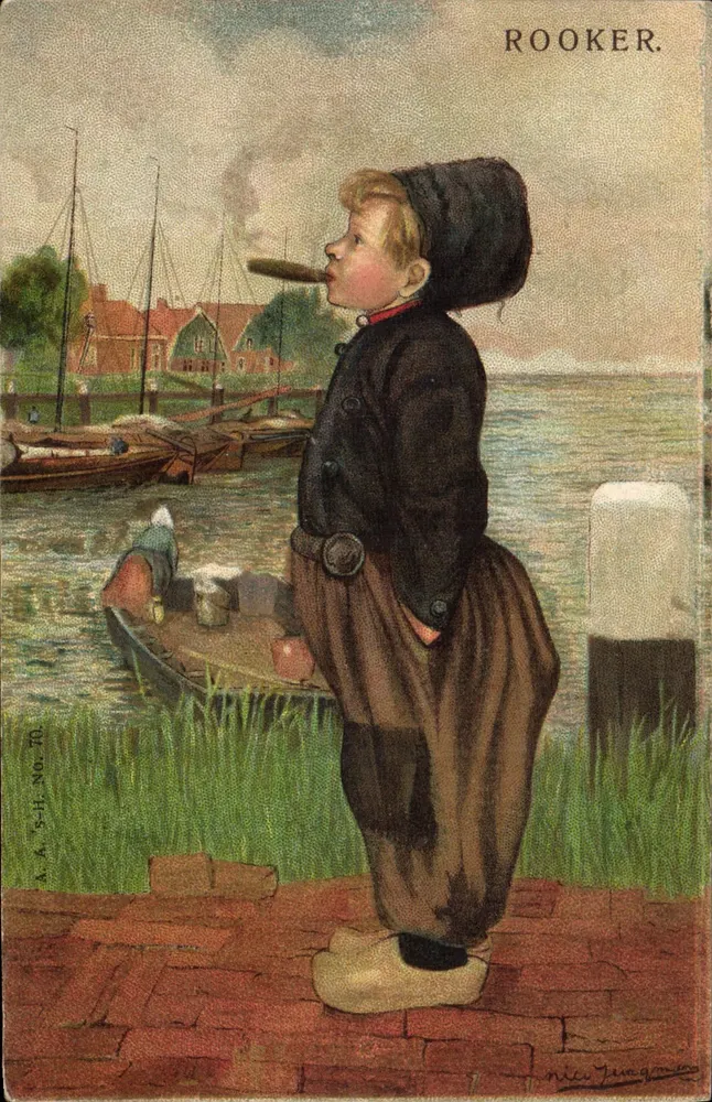 Rauchender Junge — Rooker — A.A. S-H. Nr. 70, Verlag Anic Janggman - Vorderseite