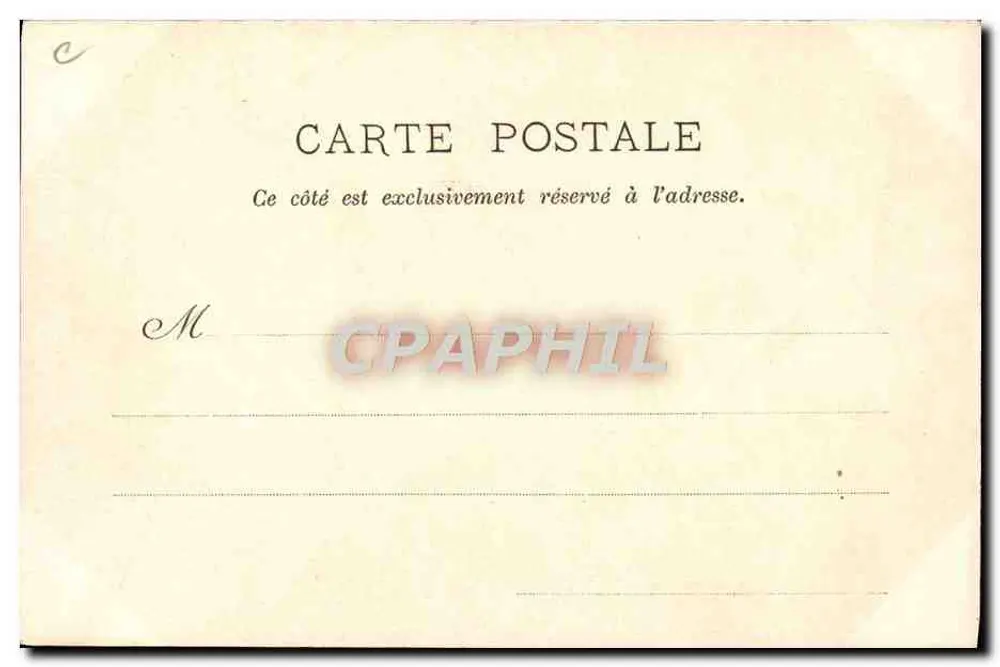 Das ganze Paris am Bois — Nancy — Verleger: C. Chartier, in Samur - Rückseite