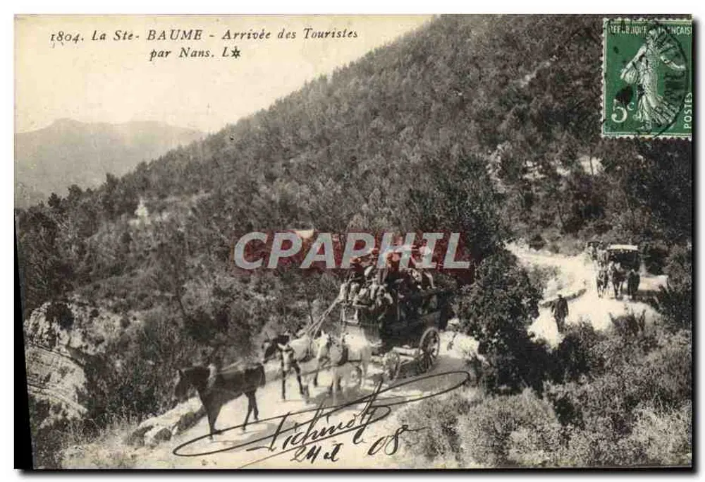 La Ste-BAUME - Ankunft der Touristen durch Nans — L.★ - Vorderseite