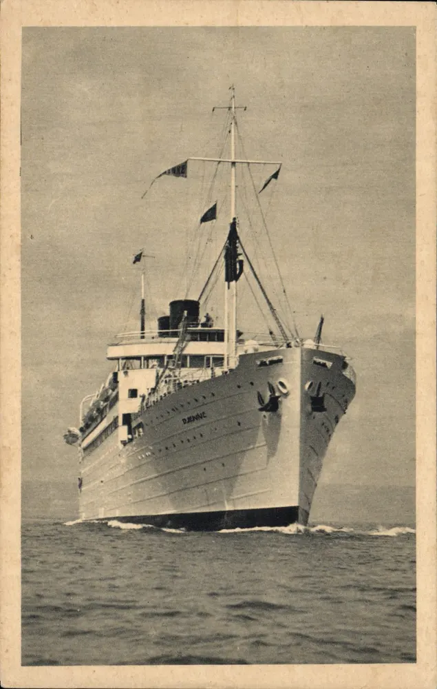 Dampfschiff Djenné — Compagnie de Navigation Paquet — Ed. M. Audry, Paris - Vorderseite