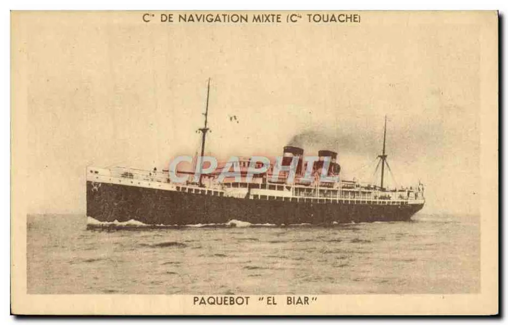 Dampfer "El Biar" — C° de Navigation Mixte (C° Touache) - Vorderseite