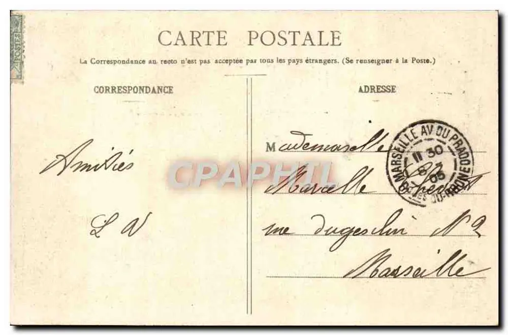 Februar — Kalender mit Heiligen — Phototypie A. Benbaret & Cie, Nîmes - Rückseite