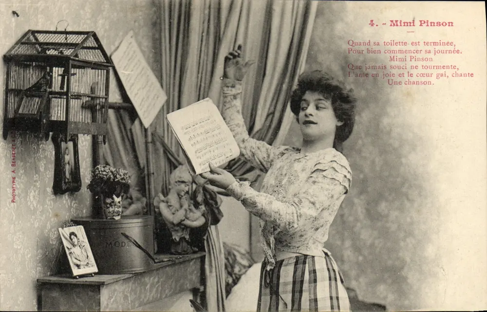 Mimi Pinson — Sängerin — Phototype A. Bénezech - Vorderseite