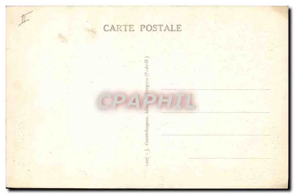 A Auvergne — Quatro jumentos! — J. Gouttefauges (P.-de-D.) - Verso