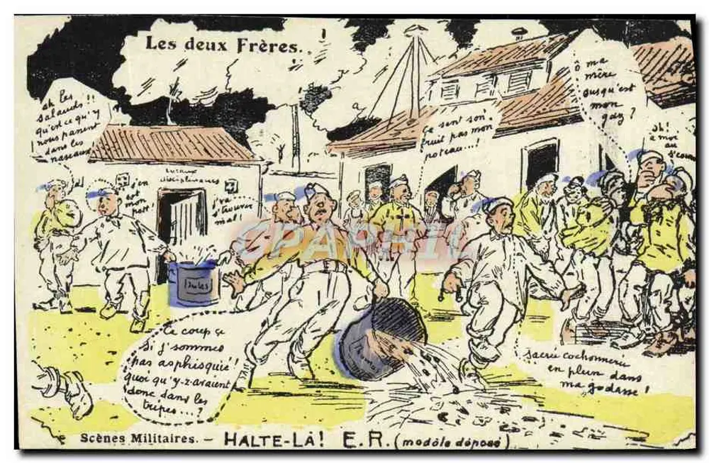 Os Dois Irmãos — Cenas Militares — PARE AÍ! E.R. (modelo depositado) - Frente