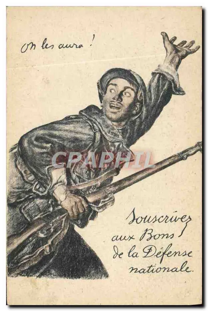 Begeisterter Soldat — Patriotischer Slogan — Devambéz, Druck Paris, Viré N° 90 - Vorderseite