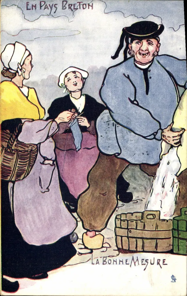 No País Bretão — A Boa Medida — Raphaël Tuck & Fils, editor - Frente