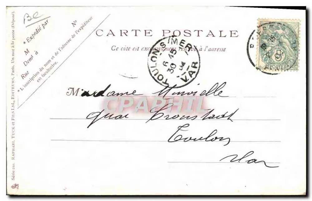 No País Bretão — A Boa Medida — Raphaël Tuck & Fils, editor - Verso