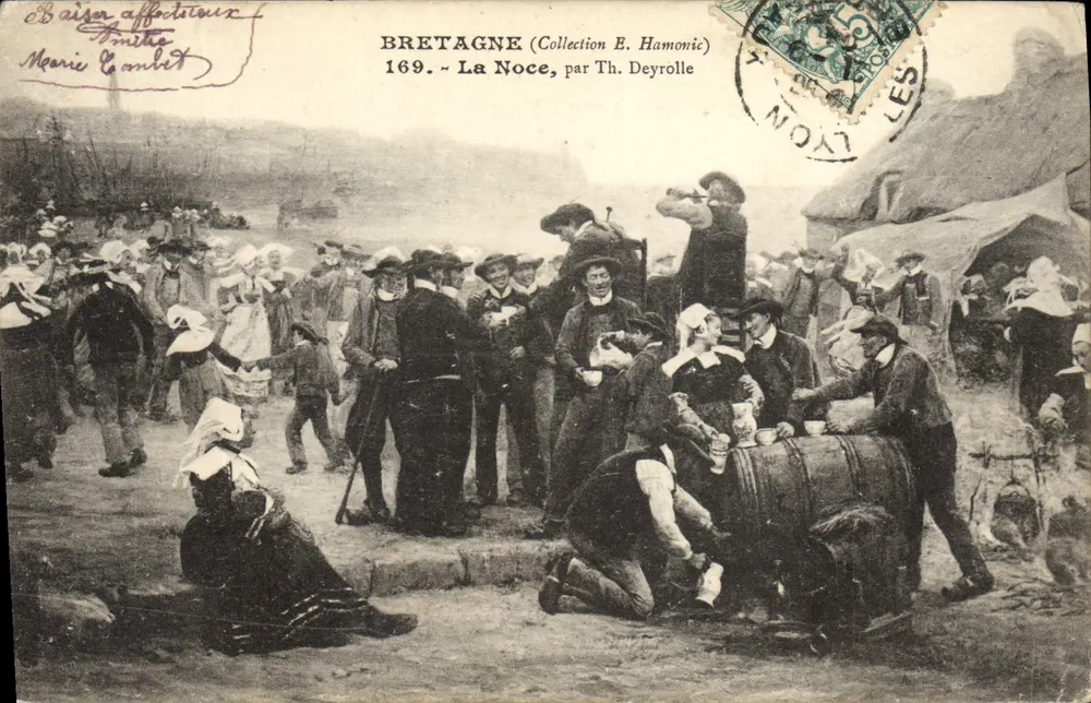 Bretanha — A Noiva, por Th. Deyrolle — Coleção E. Hamonic, n° 169 - Frente