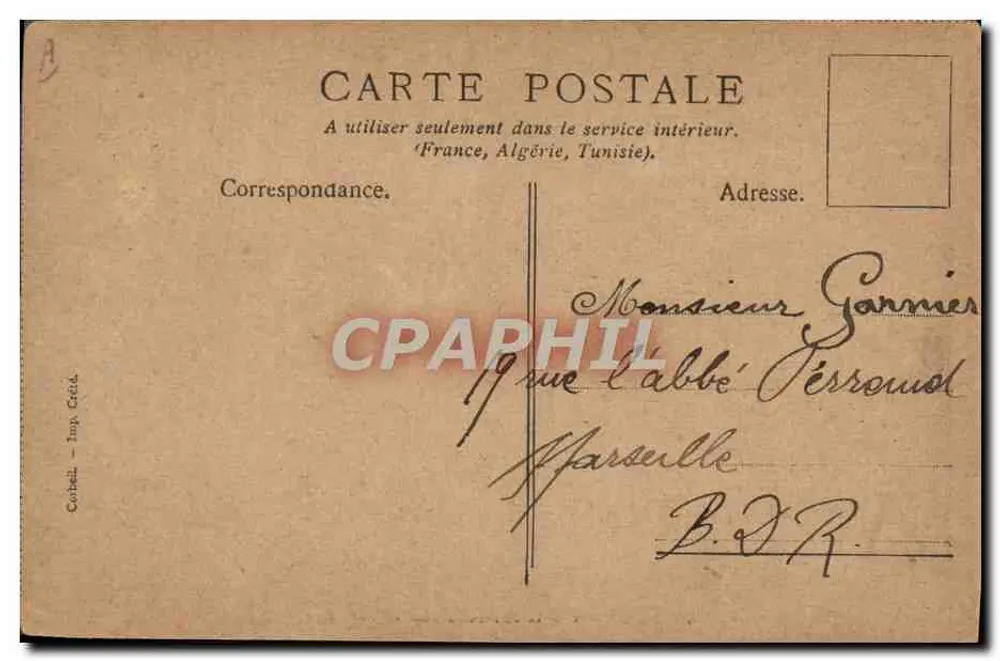 Der Präsident und der Commandeur Boni am Forum — Rom — Verleger impr. Crédi, Corbeil - Rückseite