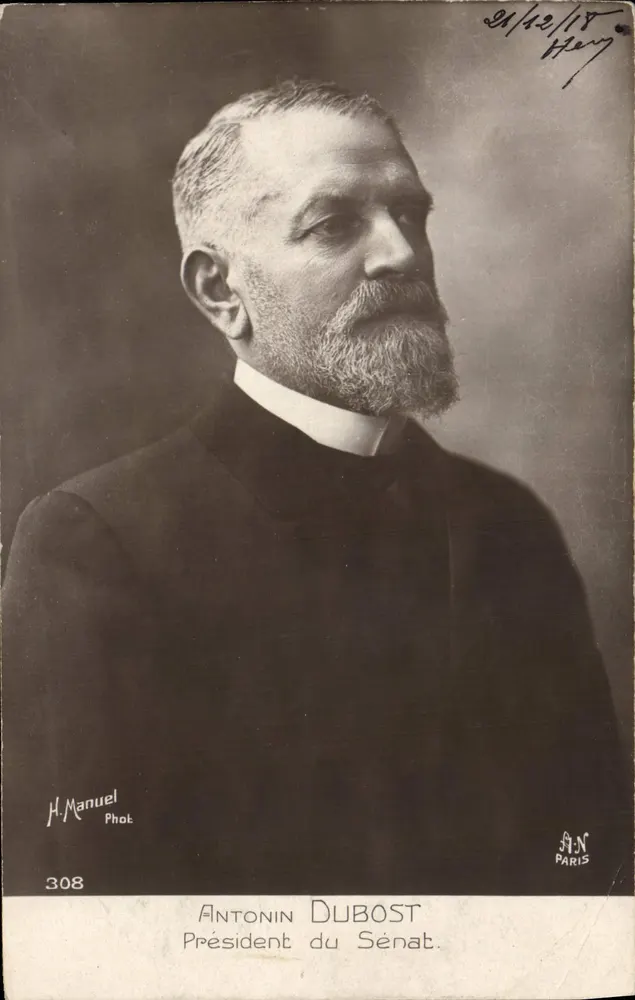Antonin Dubost — Presidente do Senado — H. Manuel Fot. N° 308 - Frente