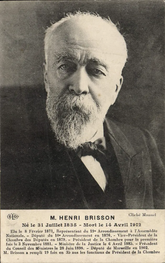 M. Henri Brisson — Político francês — Cliché Manuel - Frente