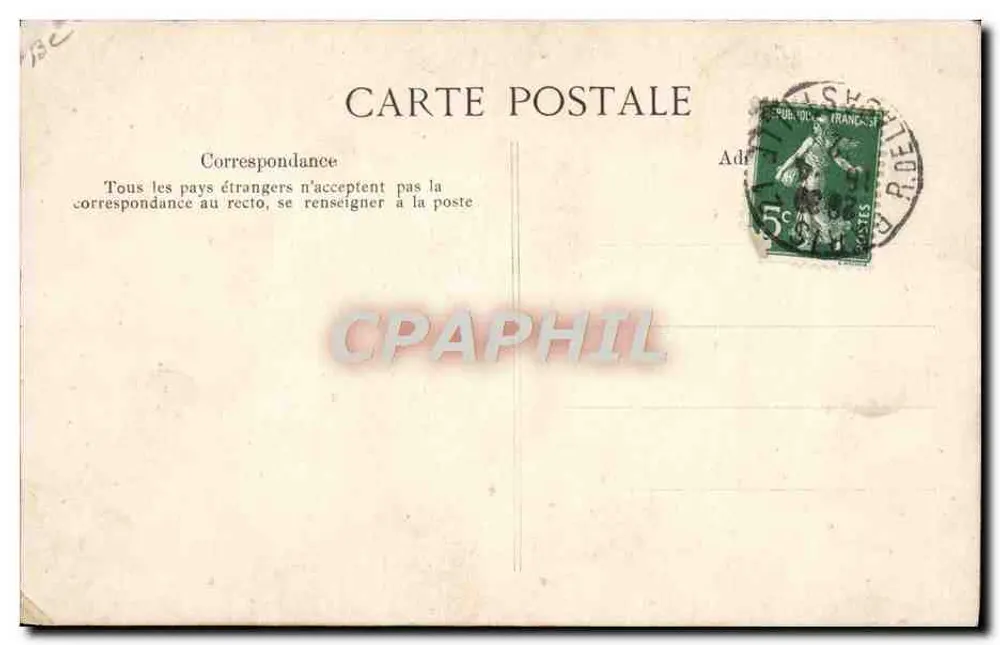 M. Henri Brisson — Político francês — Cliché Manuel - Verso