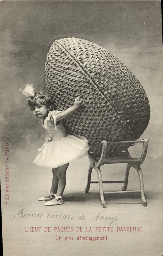 DAS OSTERN-EI DER KLEINEN TANZERIN — Ein großes Umzug — "Der gute Verlag" - Paris - Vorderseite