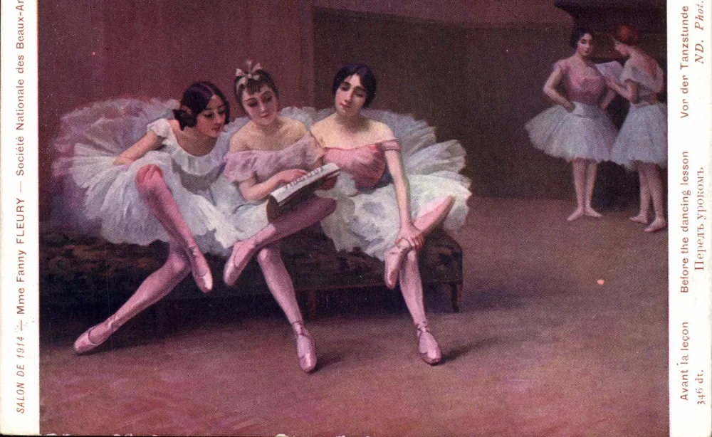 Ballett — Vor dem Unterricht — Société Nationale des Beaux-Arts, Fanny Fleury, 1914 - Vorderseite