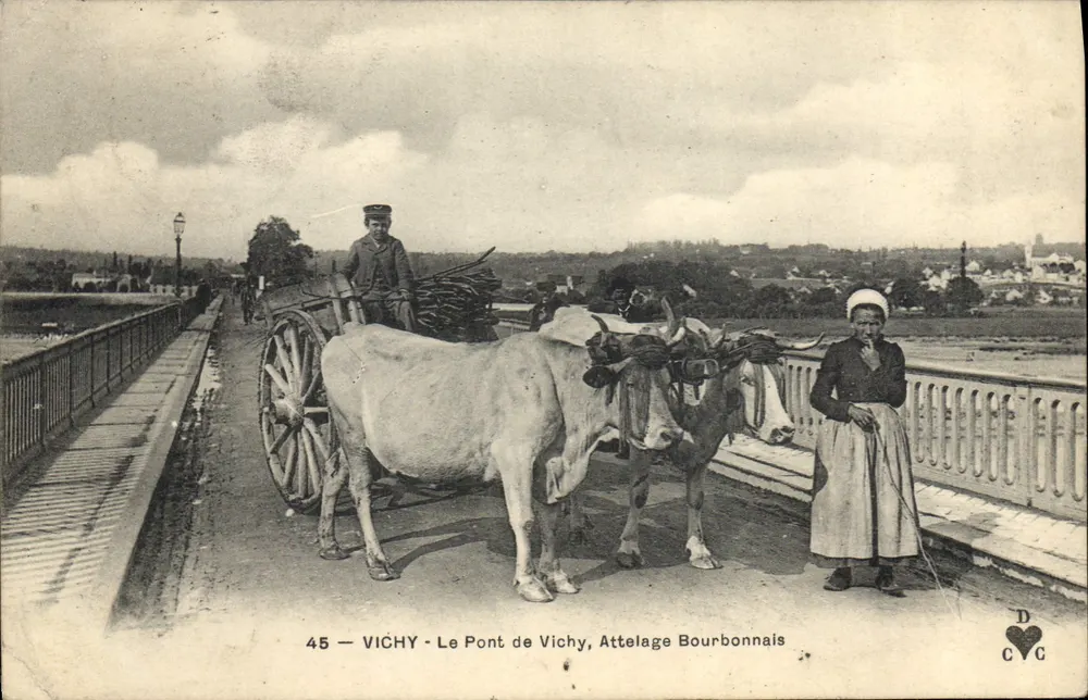 Vichy — Die Brücke von Vichy, Bourbonnais-Harnisch — D.C.C. - Vorderseite
