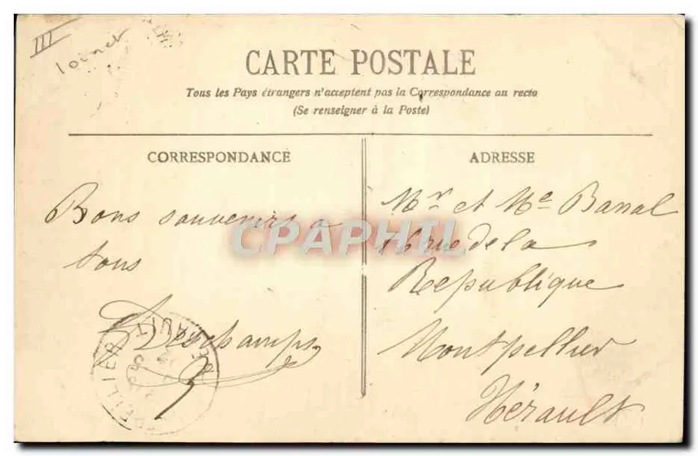 Montargis - A Grande Écluse — C.F. M. n°56 - Verso