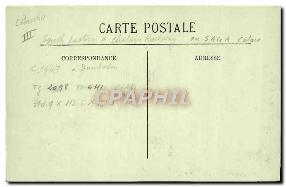 Calais — 'L'Empress' am Quai de la Gare Maritime — LL. n°172 - Rückseite