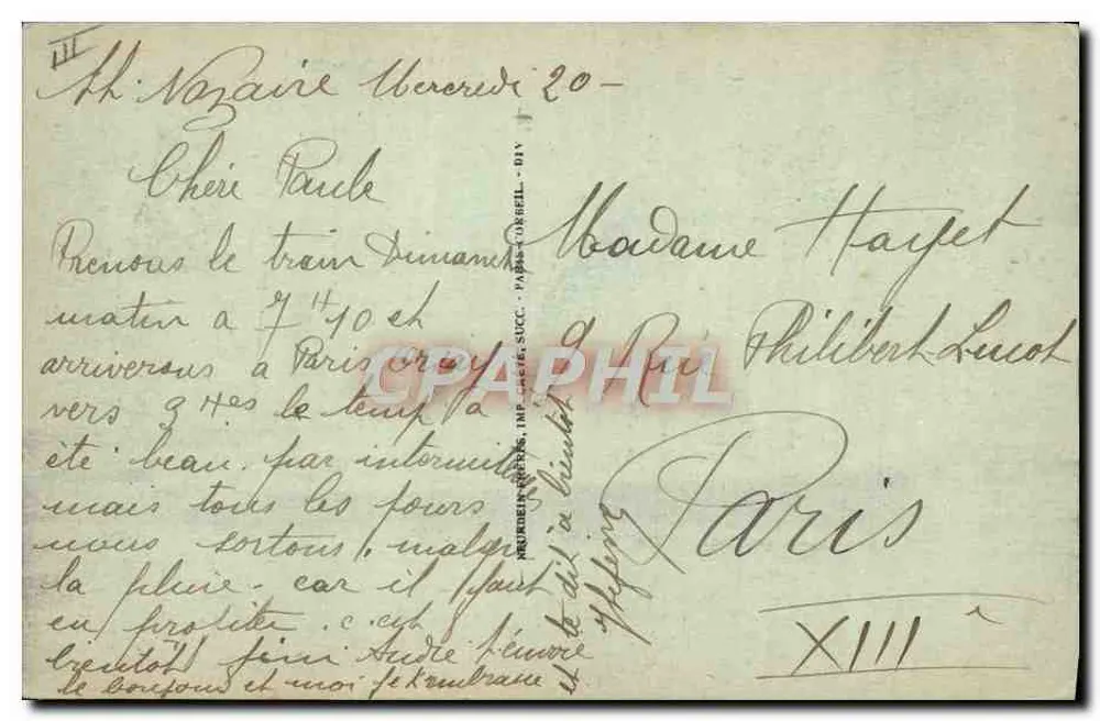 Saint-Nazaire — Ansicht des Dampfers « Espagne » — JND, Nr. 48 - Rückseite