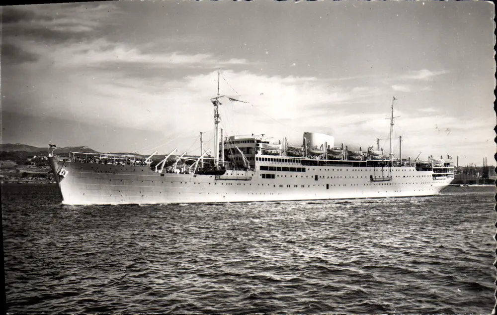 Handelsschiff — Hafenansicht — FÉLIX-ROUSSEL (C° des Messageries Maritimes) - Vorderseite