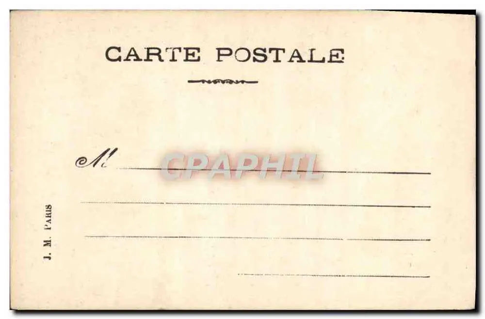 Lise Lavait — Portrait einer jungen Frau in einem Rüschenkleid — J.M. Paris - Rückseite