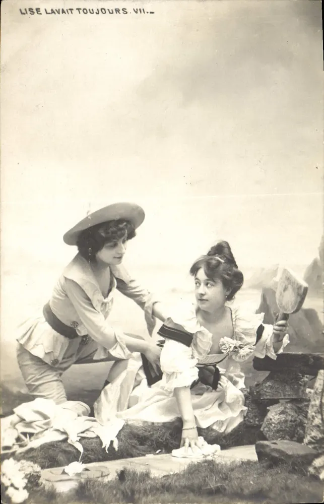 Lise wusch immer — Strandbild — J.M. Paris - Vorderseite