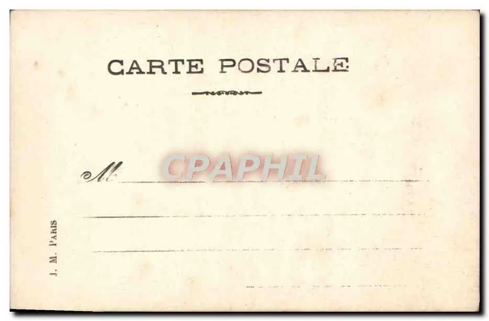 Lise wusch immer — Strandbild — J.M. Paris - Rückseite