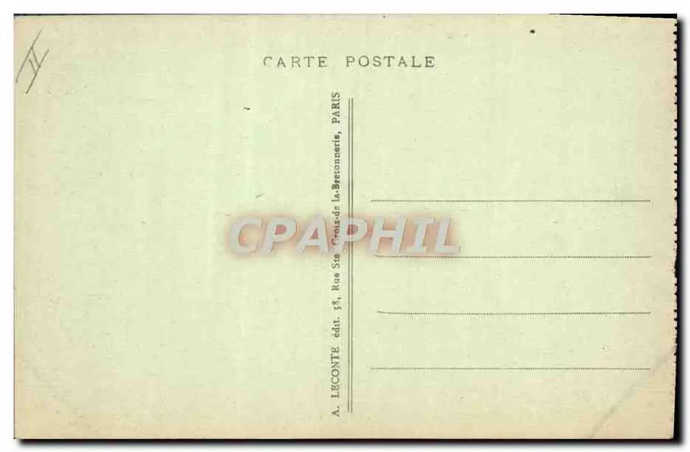 Weiße Bären (Zentraleuropa) — Museum für Naturgeschichte — Verlag A. Leconte, Paris - Rückseite