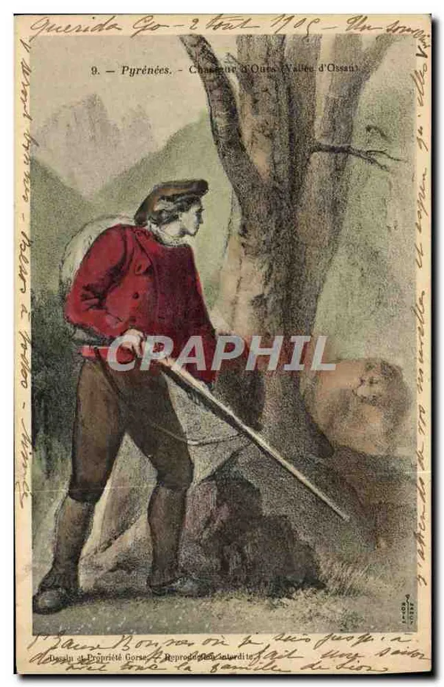 Caçador de Urso - Pirineus - Vale de Ossau — Edição da Propriedade Gorse - Frente