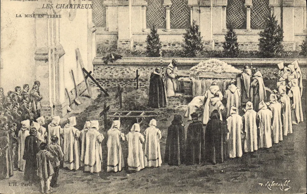 Les Chartreux — A sepultura — L'H. Paris, T. Kauffmann - Frente