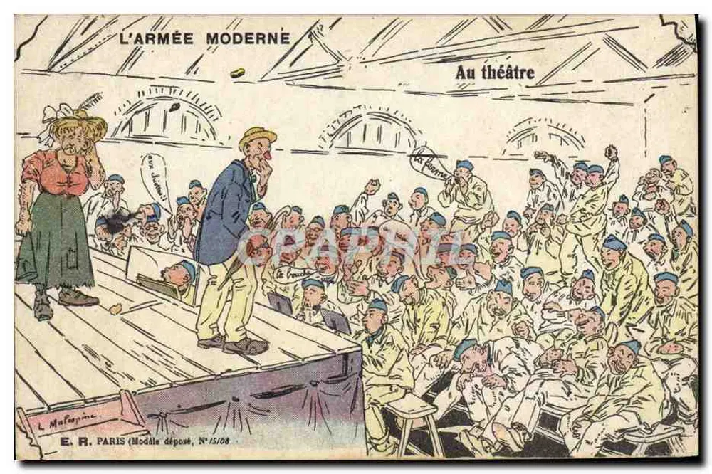A ARMADA MODERNA — No teatro — E.R. PARIS (Modelo depositado, N°15/08) - Frente