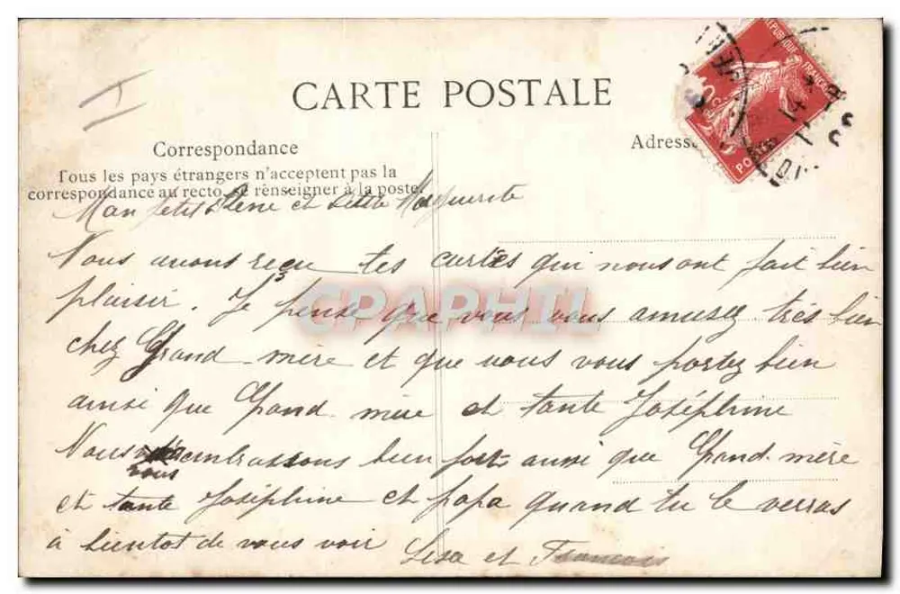 Deux femmes près d'un pont à arches — La fin du jour — éditeur G. P. (n° 18) - Verso