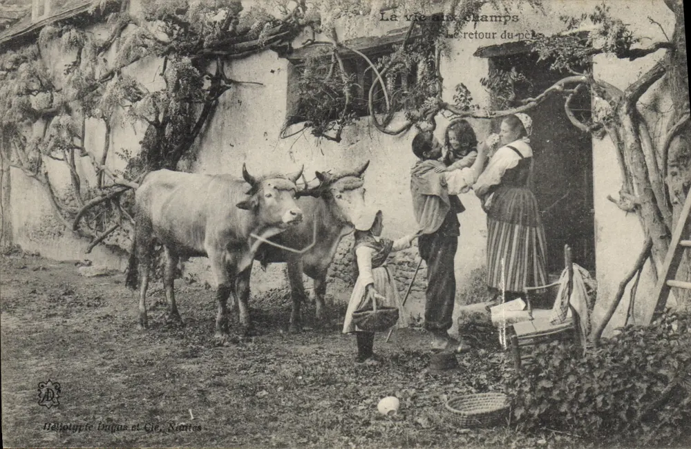 Das Leben auf dem Land — Der Rückkehr des Vaters — Délégotypie Duffas et Cie, Nantes - Vorderseite