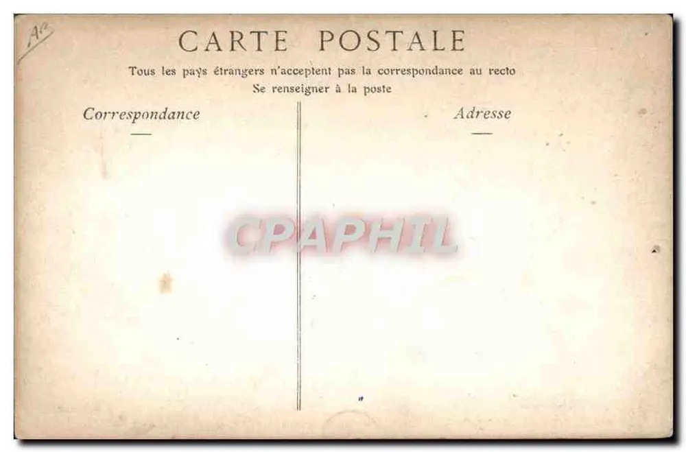 Les deux Présidents — scène extérieure devant bâtiment avec drapeaux — Cliché Léon Bouet, n°5 - Rewers