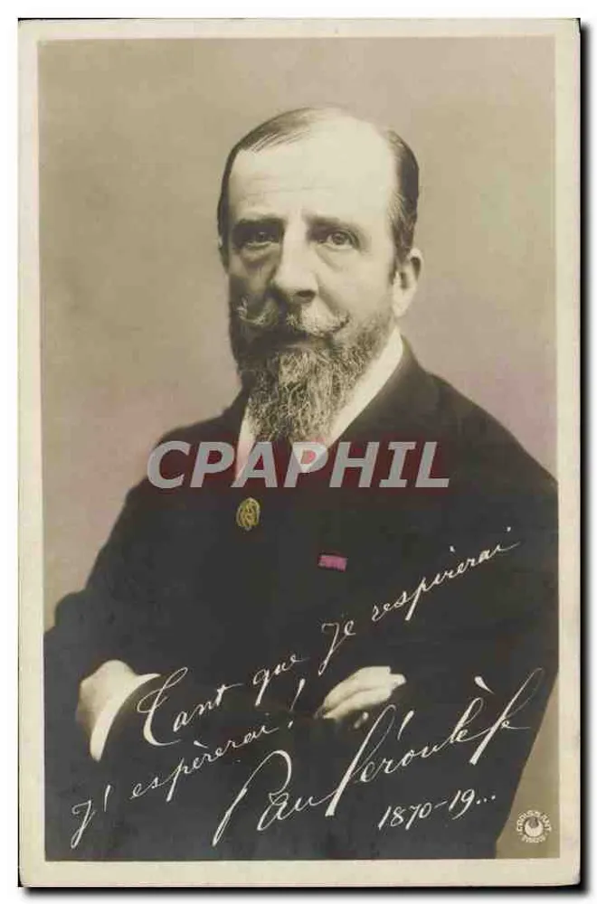 Paul Bourdelle — Autorretrato com inscrição — Editor não identificado - Frente