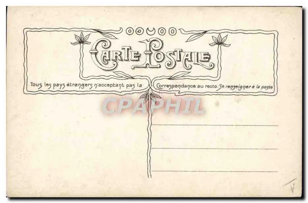 Paul Bourdelle — Autorretrato com inscrição — Editor não identificado - Verso