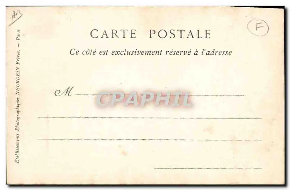 Camille Pelletan am Ministerium für Marine — Foto von C. Chusseau-Flantens - Rückseite