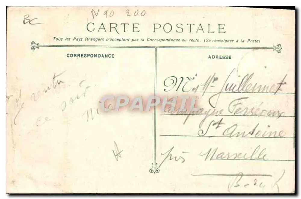 Ensigne ULLMO verlässt das Seehafengefängnis — Toulon — Phototypie Marié - Rückseite