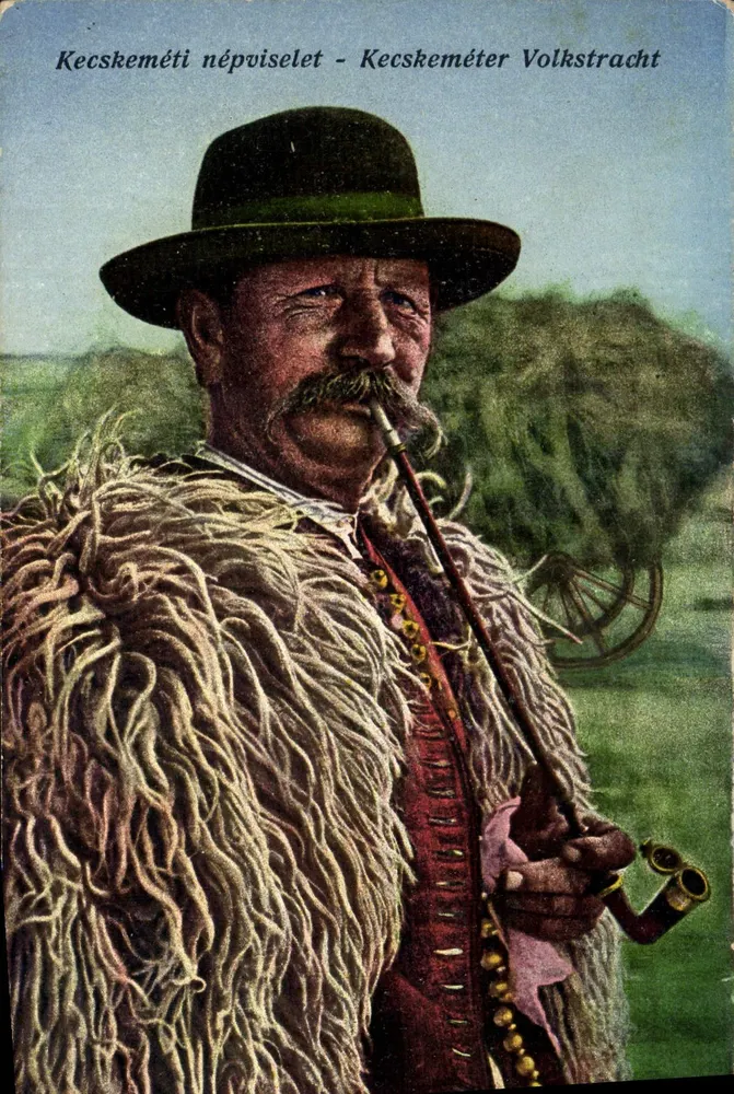 Homem em traje folclórico kecskeméti — Kecskeméter Volkstracht — n° 3311-40 - Frente
