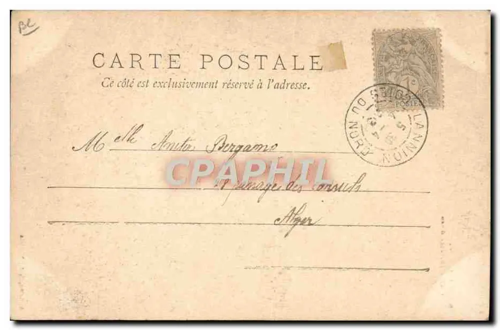 Morlaix — Velha porteira de água — Andrieu, editor, Morlaix - Verso