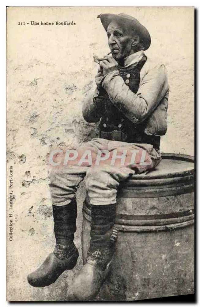 Um homem Bouffarde — Coleção H. Laurent, Port-Louis — n° 211 - Frente