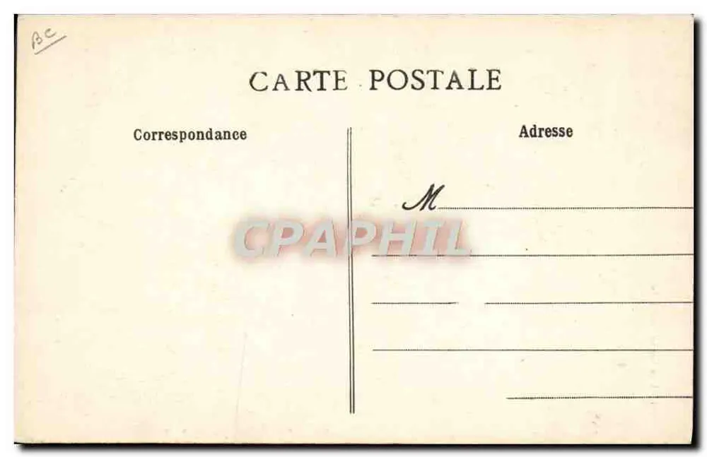 Um homem Bouffarde — Coleção H. Laurent, Port-Louis — n° 211 - Verso