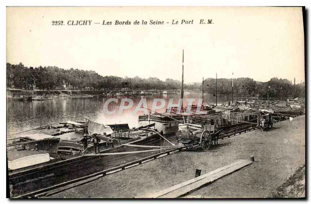 CLICHY — Die Ufer der Seine — Der Hafen — E.M. - Vorderseite