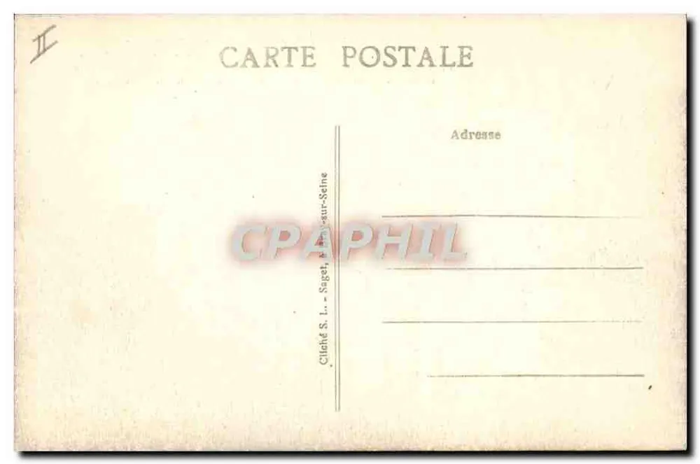 Bray-sur-Seine (S.-et-M.) — Die pittoreske Seine — Die Grande Bosse — Cliché S. L. - Saget - Rückseite