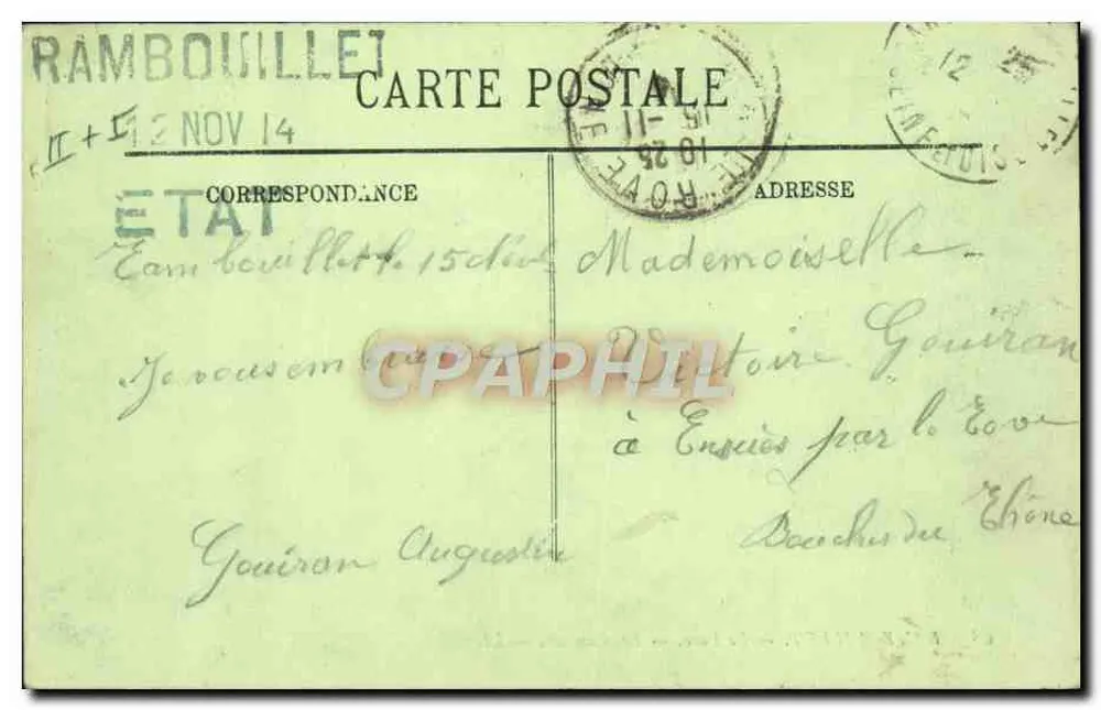 Rambouillet — Der Park — Die Kanäle — LL. — N° 68 - Rückseite