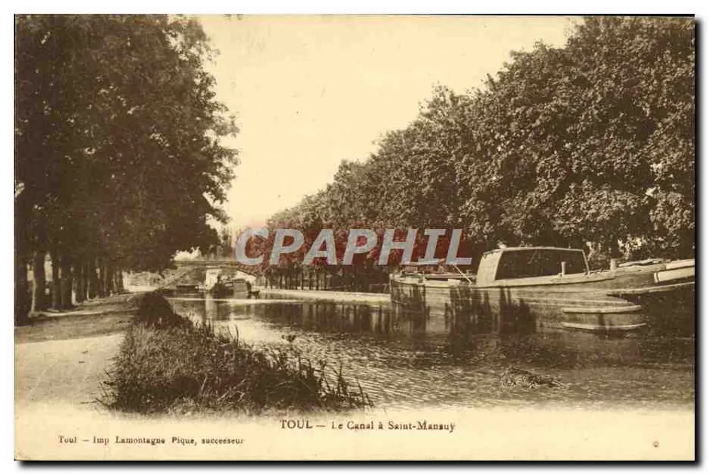TOUL — Der Kanal in Saint-Mansuy — Imp. Lamontagne Pique, Nachfolger - Vorderseite